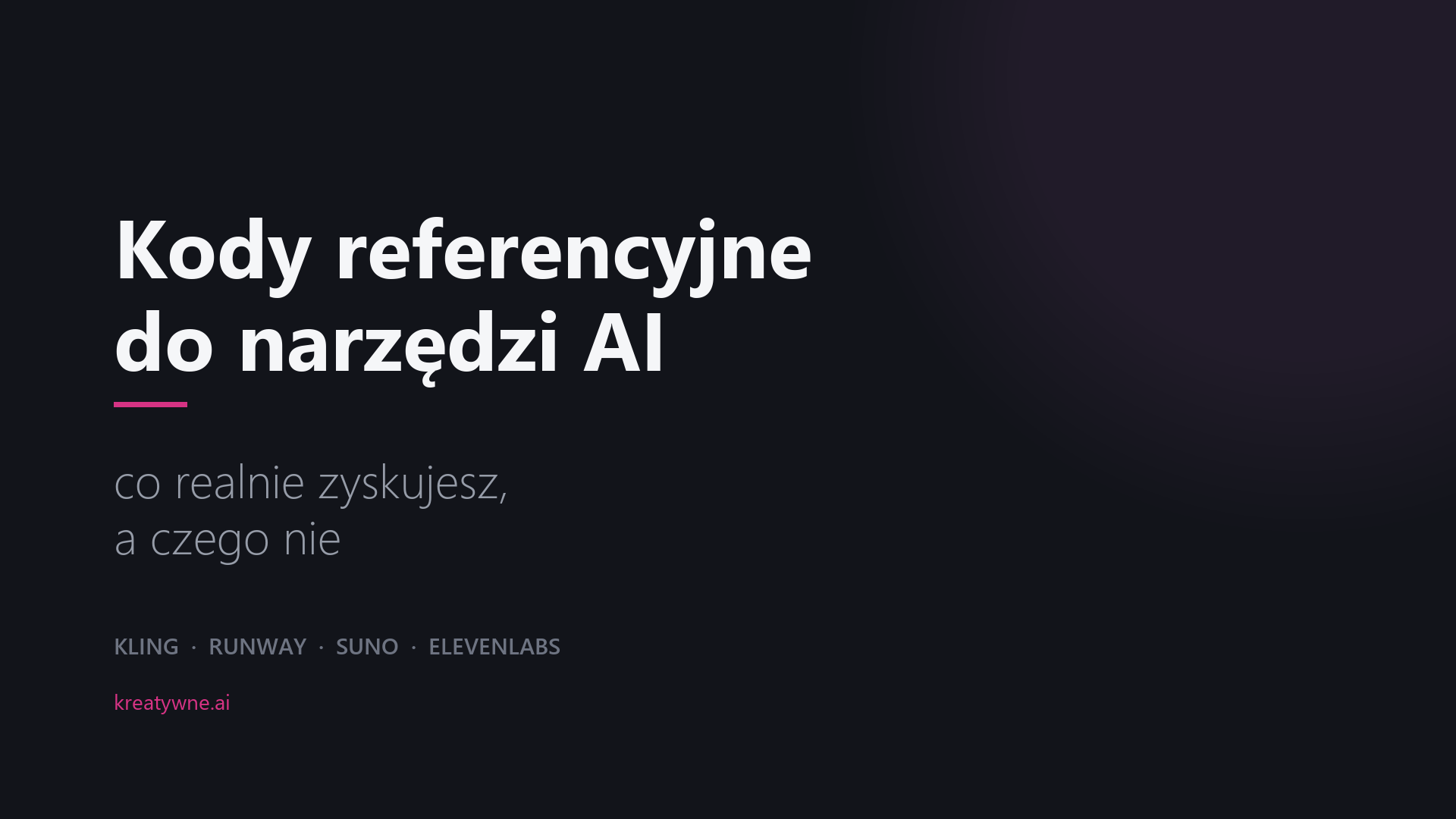 Kody referencyjne do narzędzi AI: co realnie zyskujesz, a czego nie